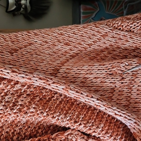Free People Crofter Cardigan Orange Size L - Picture 8 of 12